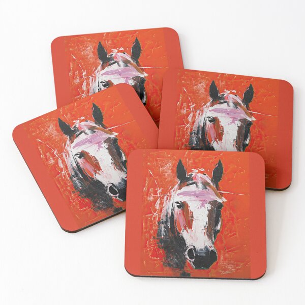 Item preview, Abstract Horse Portrait in Red designed and sold by caracatita75.