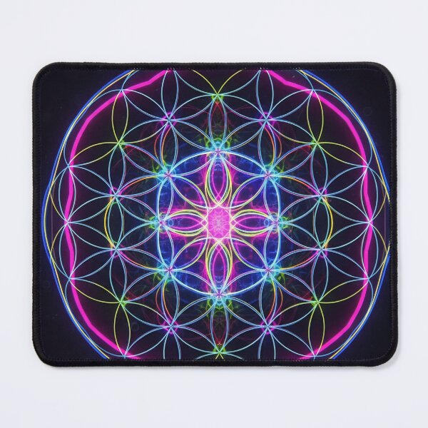 Item preview, SACRED GEOMETRY Flower of Life Psychedelic Art designed and sold by Elixyred.