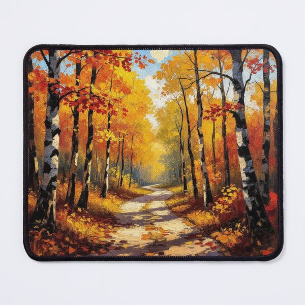 Item preview, Birch Whisper & Autumn Glow – a silent path through colors, light & nature’s gentle spirit designed and sold by FotoworldEdel.
