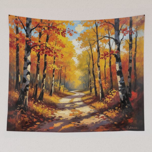 Item preview, Birch Whisper & Autumn Glow – a silent path through colors, light & nature’s gentle spirit designed and sold by FotoworldEdel.