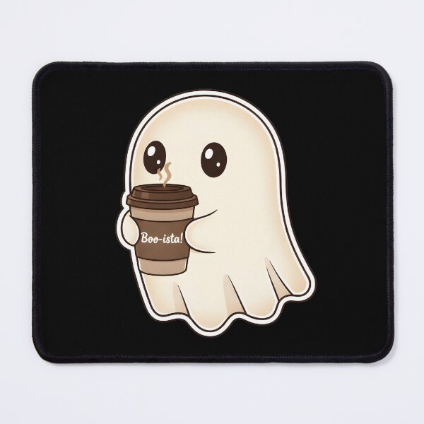 Item preview, Morning Boo-ista Funny Coffee Ghost T-shirt designed and sold by MofazStyle.