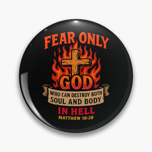 Item preview, Matthew 10:28 Fear Only God Who Can Destroy Both Soul And Body In Hell designed and sold by plushism.