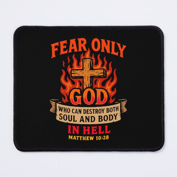 Item preview, Matthew 10:28 Fear Only God Who Can Destroy Both Soul And Body In Hell designed and sold by plushism.