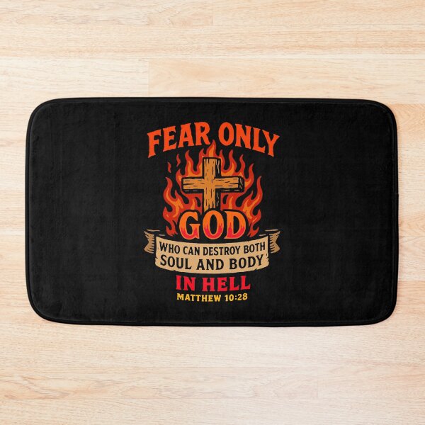 Item preview, Matthew 10:28 Fear Only God Who Can Destroy Both Soul And Body In Hell designed and sold by plushism.