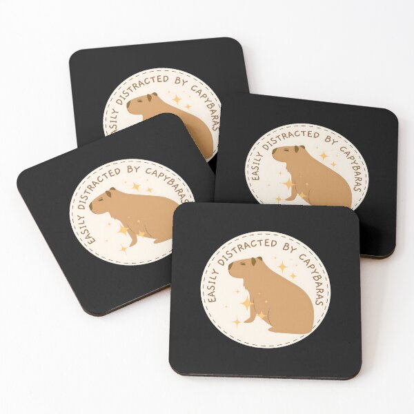 Item preview, Easily Distracted by Capybaras designed and sold by ThiagoRochaLima.
