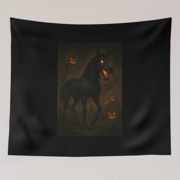 Item preview, The Haunted Horse – Gothic Halloween Nightmare designed and sold by ceksdesign.