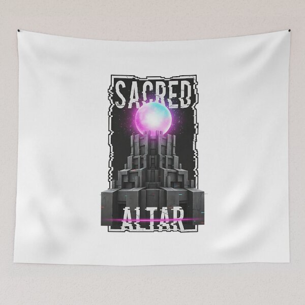Item preview, Sacred Altar: Cosmic Orb on Brutalist Cyberpunk Temple designed and sold by DailyVibesMerch.