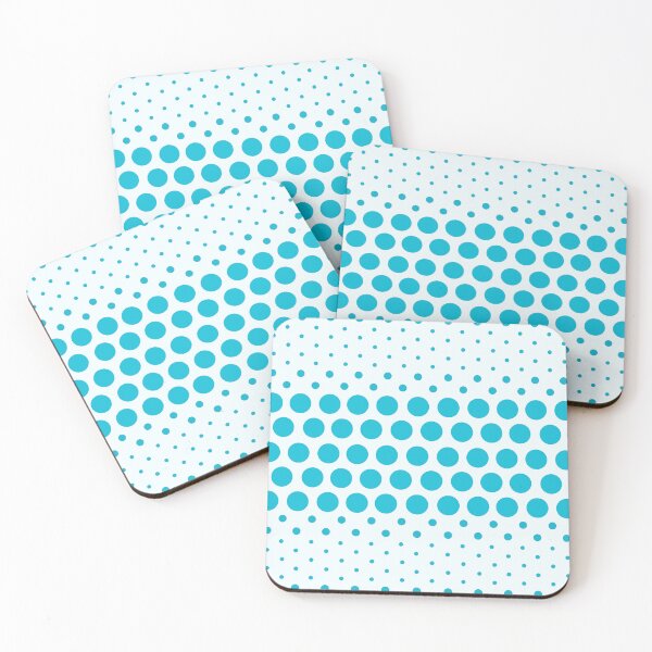 Item preview, Dotwave Aqua Blue Polka Dots on White designed and sold by POLKAIWERX.