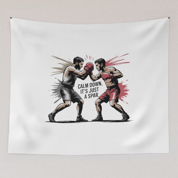 Item preview, Calm Down, It’s Just a Spar – MMA Street Art Design designed and sold by WSPrintCrafter.