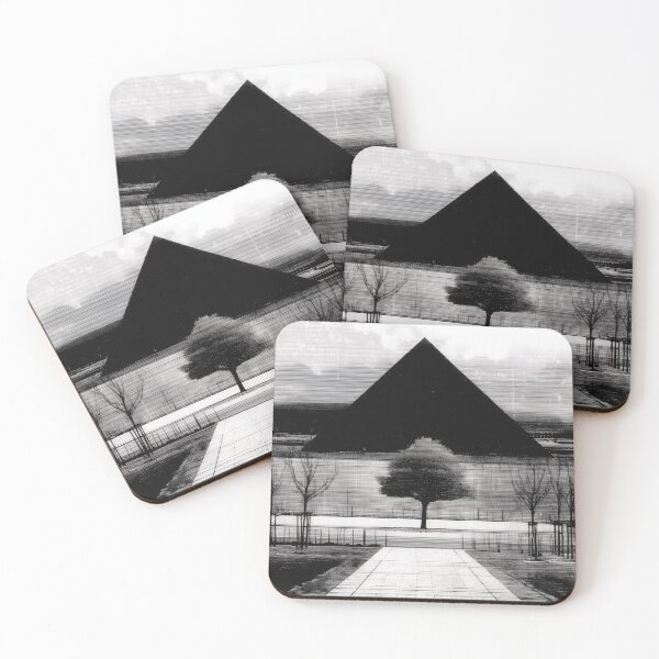 Item preview, 024 Monochrome Pyramid and Tree designed and sold by nikoart001.
