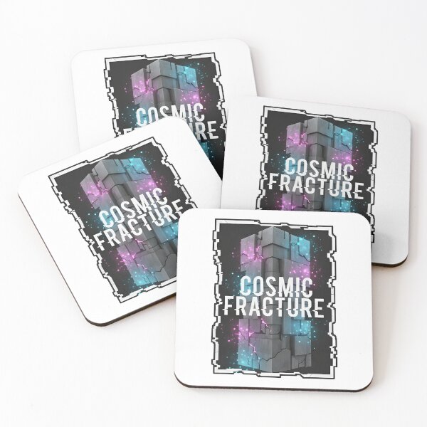 Item preview, Cosmic Fracture: Neon Glitch Abstract Block Tower designed and sold by DailyVibesMerch.