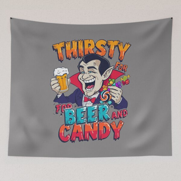 Item preview, Dadcula – Thirsty for Beer and Candy Classic Illustration designed and sold by EcoArtTees.