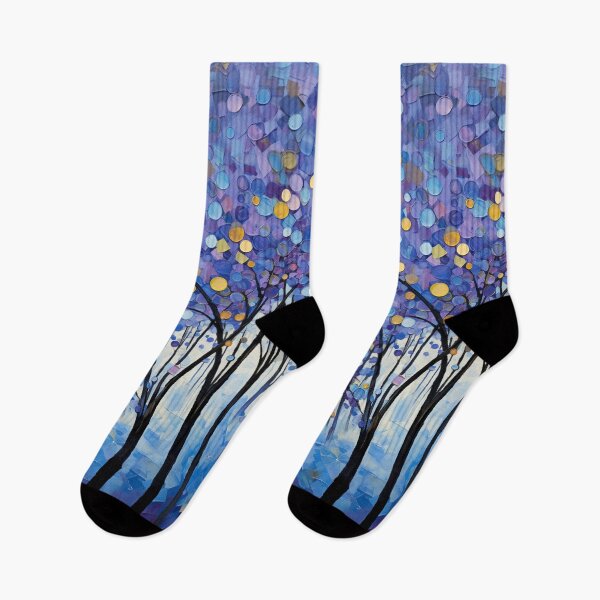 Artikelvorschau, Saphirherbst – Lichterbäume im Klimt-Stil entworfen und verkauft von Ewa Miller.