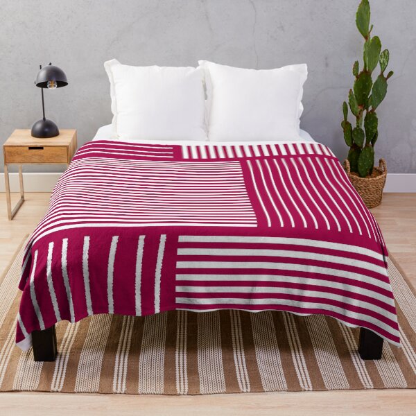 Item preview, Minimalist White Lines Red designed and sold by Jeallan Designs.