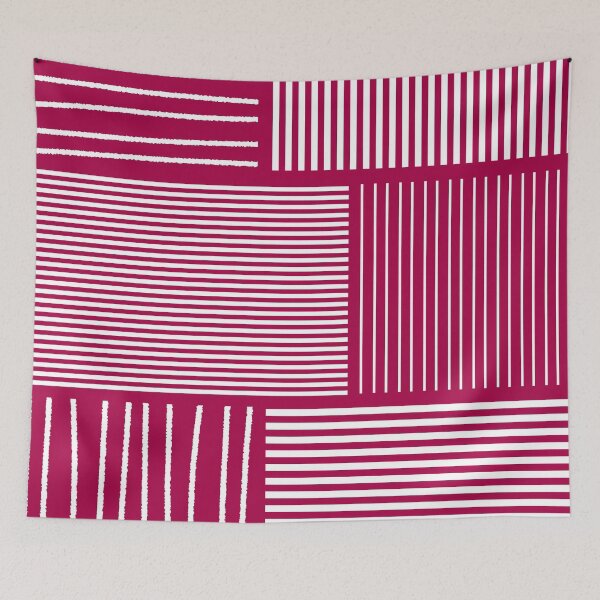 Item preview, Minimalist White Lines Red designed and sold by Jeallan Designs.