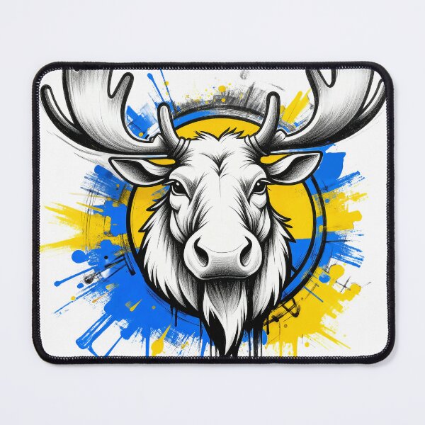 Item preview, Nordic Moose Splash – Sweden Inspired Design designed and sold by JaaGo PopLab.