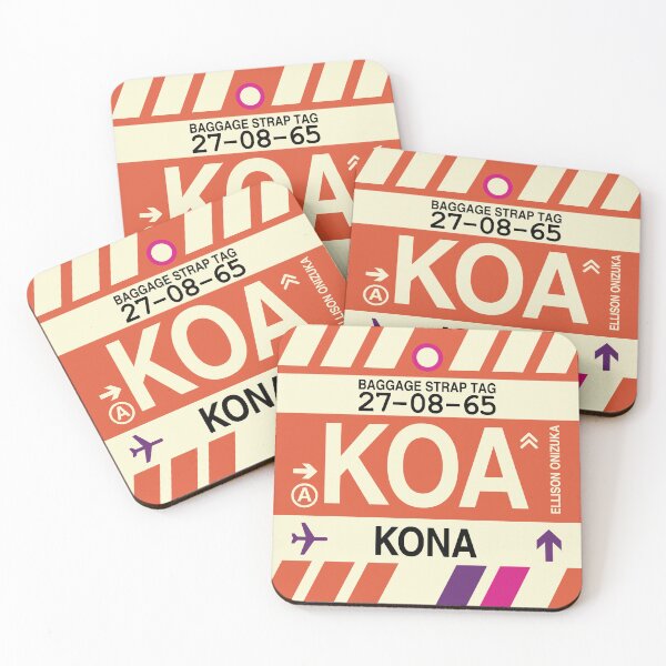Item preview, KOA Kona • Airport Code Art • Jet Age Design designed and sold by YHMDesigns.