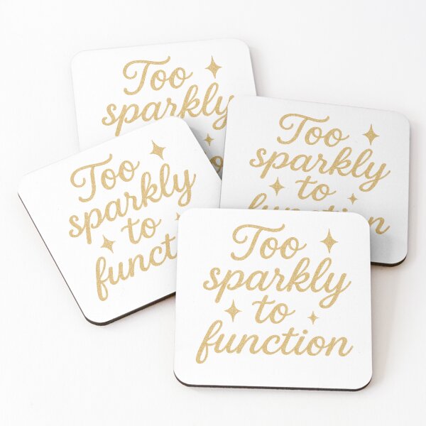 Item preview, Too Sparkly to Function – Girly Glitter Christmas Tee designed and sold by Zion by Carvalho.