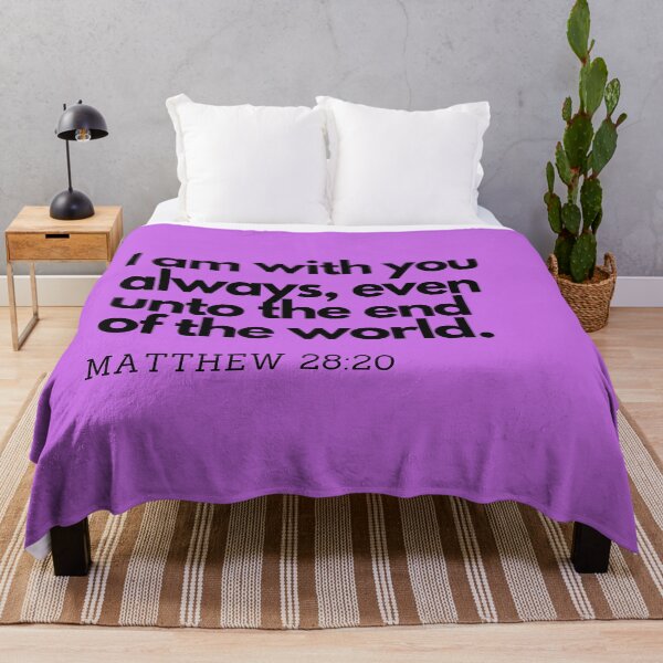 Item preview, Bible Quotes: I am with you to the end, Inspirational Quotes, Daily Quotes designed and sold by Animals, Nature & Landscapes.