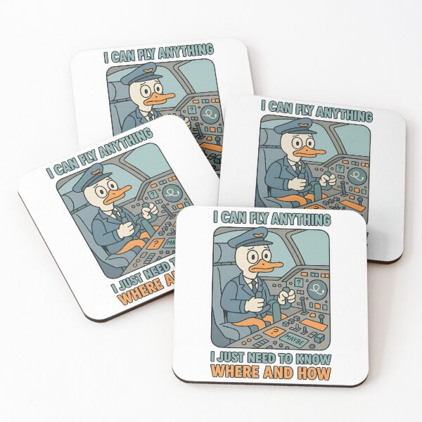 Item preview, I Can Fly Anything Duck Pilot Humor Design designed and sold by TeeTimeTreasure.