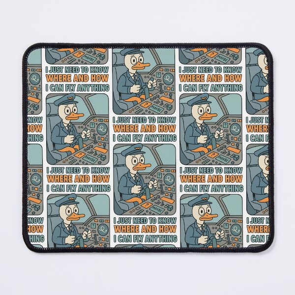 Item preview, I Can Fly Anything Duck Pilot Humor Design designed and sold by TeeTimeTreasure.