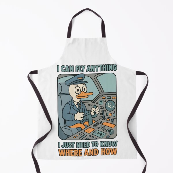 Item preview, I Can Fly Anything Duck Pilot Humor Design designed and sold by TeeTimeTreasure.