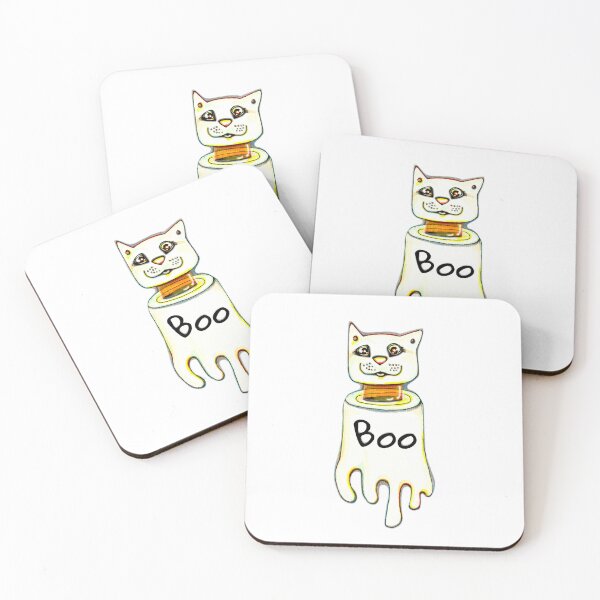Item preview, Ghosty the Halloween Cat  designed and sold by Kiekeboekat.
