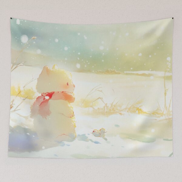 Item preview, Gentle Winter Light with Cute Animals designed and sold by SweetSprash.