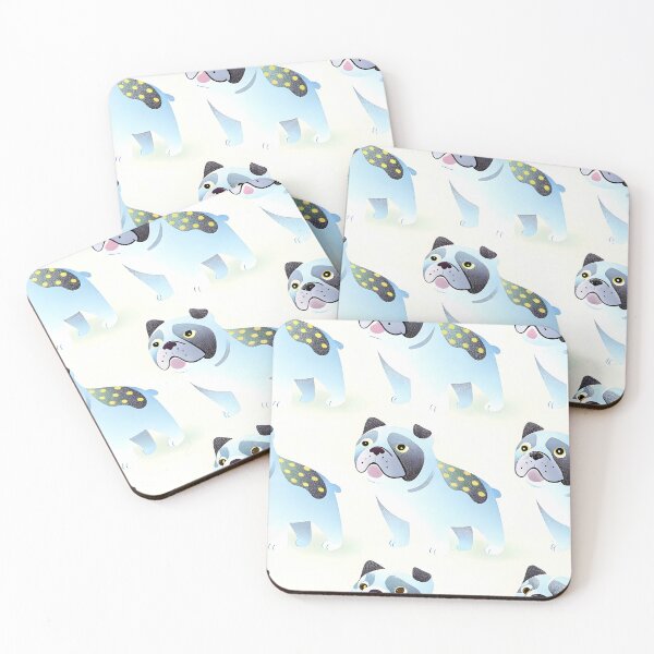 Item preview, Blue Sky Dog Faces Patter designed and sold by dreampik.