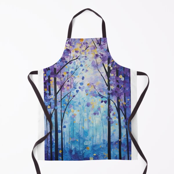 Item preview, Sapphire Autumn – Trees of Light in Klimt’s Style designed and sold by Ewa Miller.