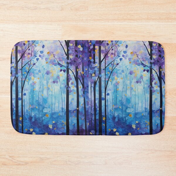 Item preview, Sapphire Autumn – Trees of Light in Klimt’s Style designed and sold by Ewa Miller.