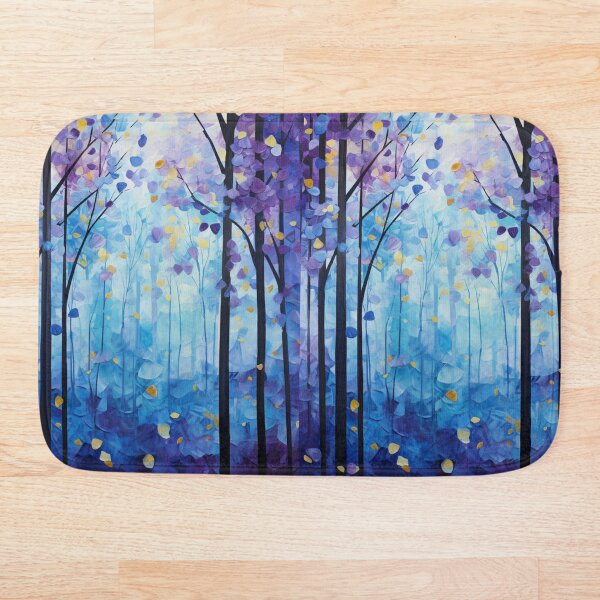 Item preview, Sapphire Autumn – Trees of Light in Klimt’s Style designed and sold by Ewa Miller.