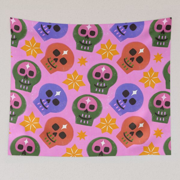 Item preview, Colorful Skull and Bone Pattern designed and sold by dreampik.
