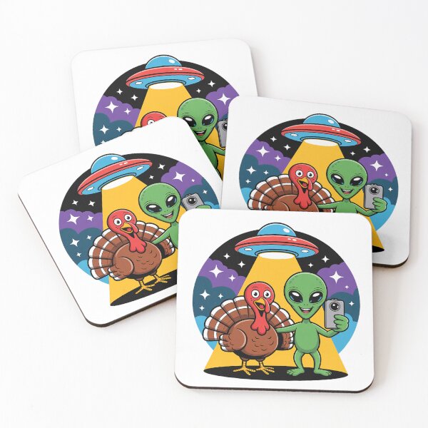 Item preview,  Alien Turkey UFO Selfie designed and sold by Marcite.