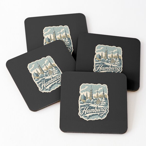 Item preview, Winter in Hamburg City with Snow designed and sold by Boogosh.