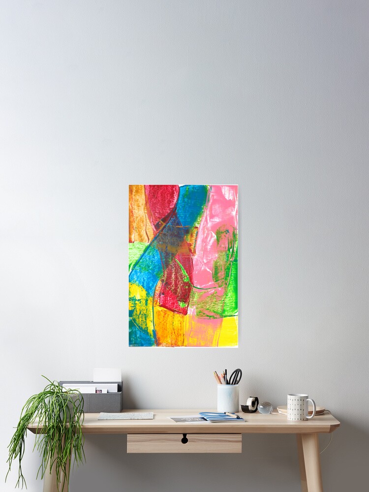 Thumbnail 2 of 3, Poster, Color Map Abstract Painting designed and sold by ShaulsArtist.