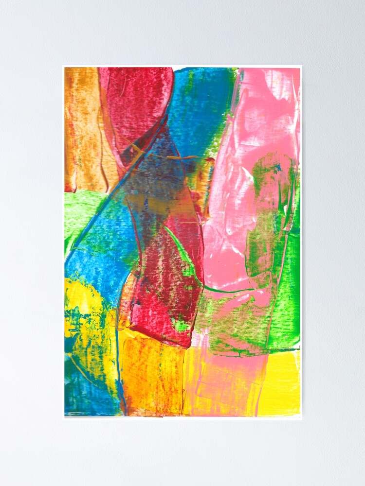 Thumbnail 1 of 3, Poster, Color Map Abstract Painting designed and sold by ShaulsArtist.