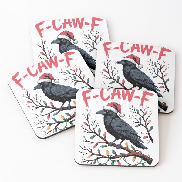 Item preview, F-Caw-F Christmas Crow Funny Goth Christmas designed and sold by will freed18.