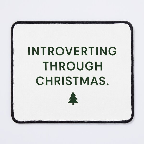Item preview, Introverting Through Christmas – Funny Minimalist Tee designed and sold by Zion by Carvalho.