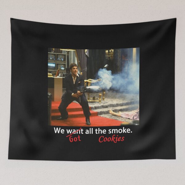 Item preview, Cookies-X-Scarface-All-The-Smoke-Tee-#Allthesmoketee-#Mentee-#Stylishtees-#fashion-#streetwear-#Swag copy designed and sold by AnneliLind.
