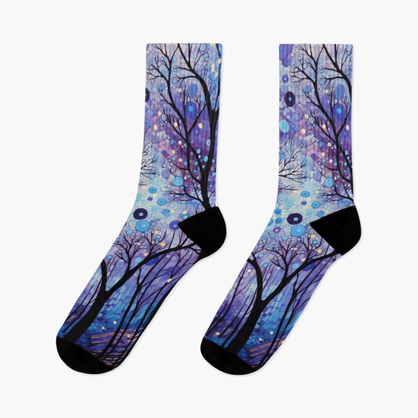 Item preview, Amethyst Nightfall – Klimt-Inspired Forest of Light designed and sold by Ewa Miller.