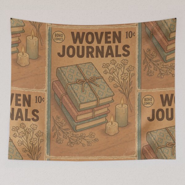 Item preview, Boho Aesthetic: Woven Journals designed and sold by bapupa.