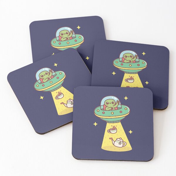 Item preview, Funny Alien Abducts Tea and Teapot designed and sold by rustydoodle.