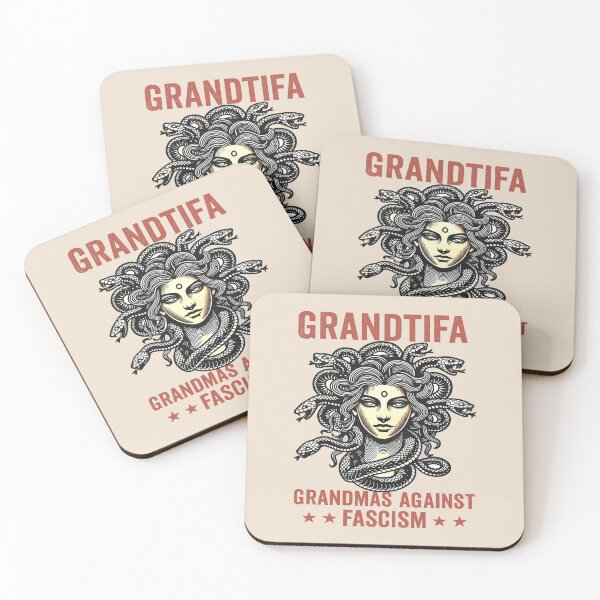 Item preview, Grantifa Grandmas Against Fascism ,Protest Medusa Feminist designed and sold by gear-posters.