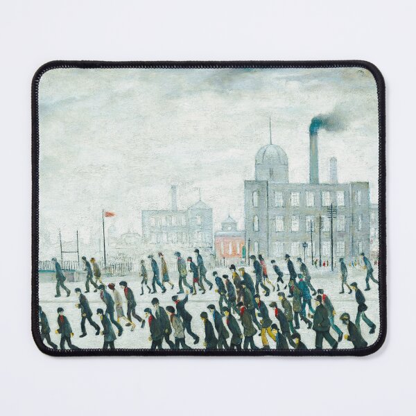 Item preview, 1928, Going to the Match sports cityscape landscape painting by L.S. Lowry designed and sold by Jéanpaul Ferro.