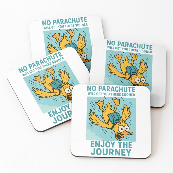 Item preview, No Parachute Duck Enjoy the Journey Design designed and sold by TeeTimeTreasure.