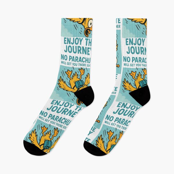 Item preview, No Parachute Duck Enjoy the Journey Design designed and sold by TeeTimeTreasure.