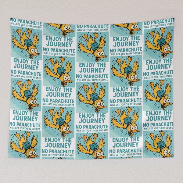 Item preview, No Parachute Duck Enjoy the Journey Design designed and sold by TeeTimeTreasure.