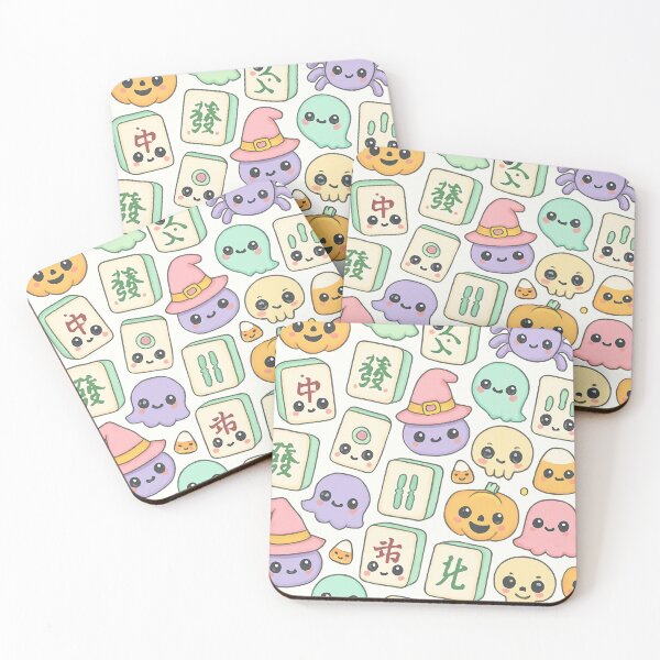 Item preview, Cute Halloween Mahjong Tile Pattern Design designed and sold by Best Pattern⭐⭐⭐⭐⭐.