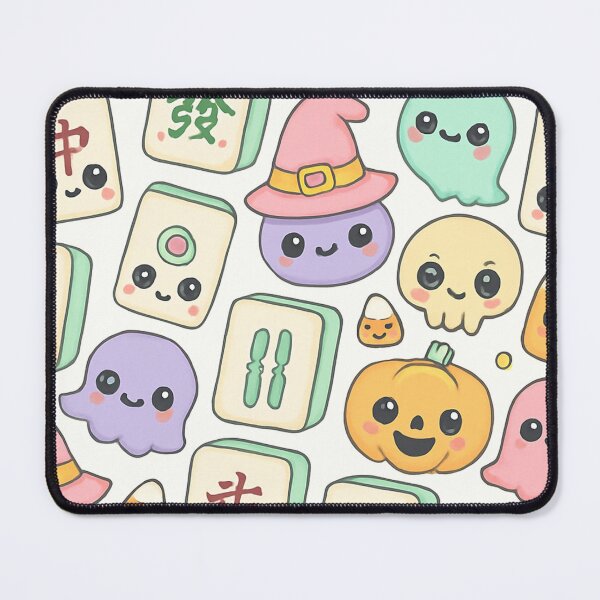 Item preview, Cute Halloween Mahjong Tile Pattern Design designed and sold by Best Pattern⭐⭐⭐⭐⭐.